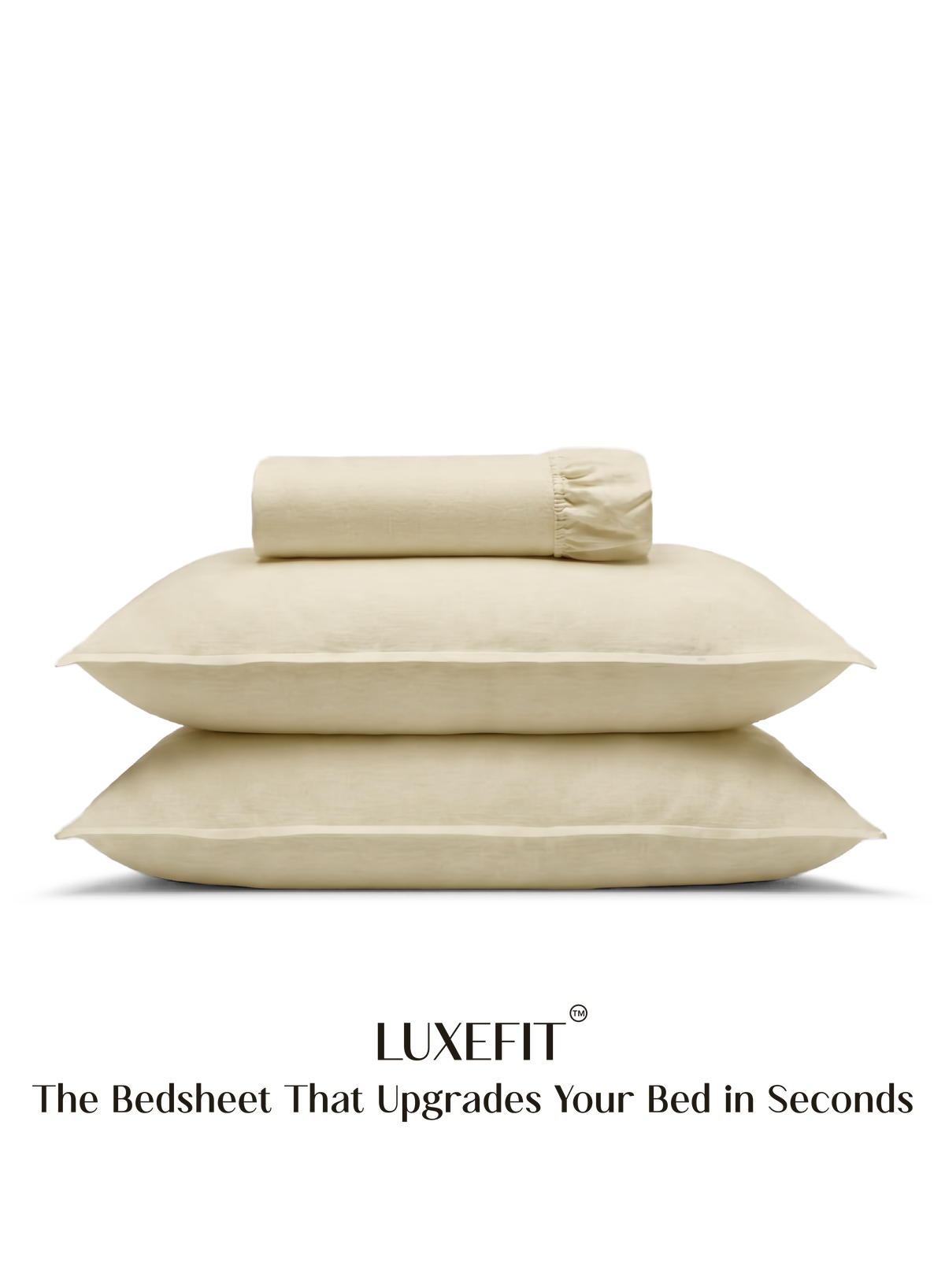 LuxeFit™ Fitted Bedsheet Set | Buttercream