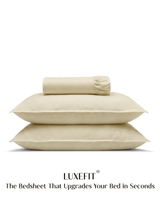 LuxeFit™ Fitted Bedsheet Set | Buttercream