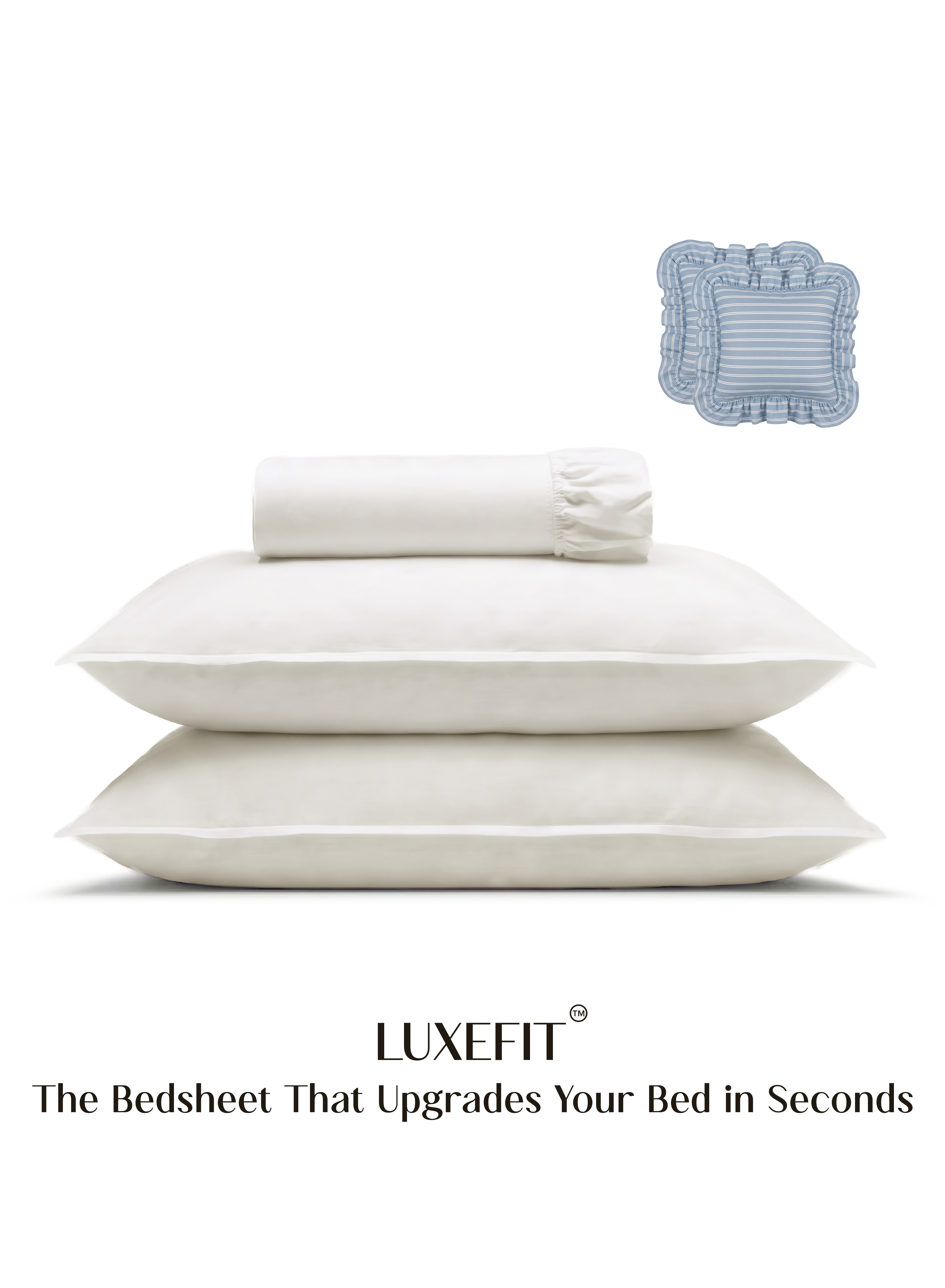 LuxeFit™ Fitted Bedsheet Set | Morning Glory - Coastal