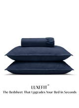 LuxeFit™ Fitted Bedsheet Set | Deepsea