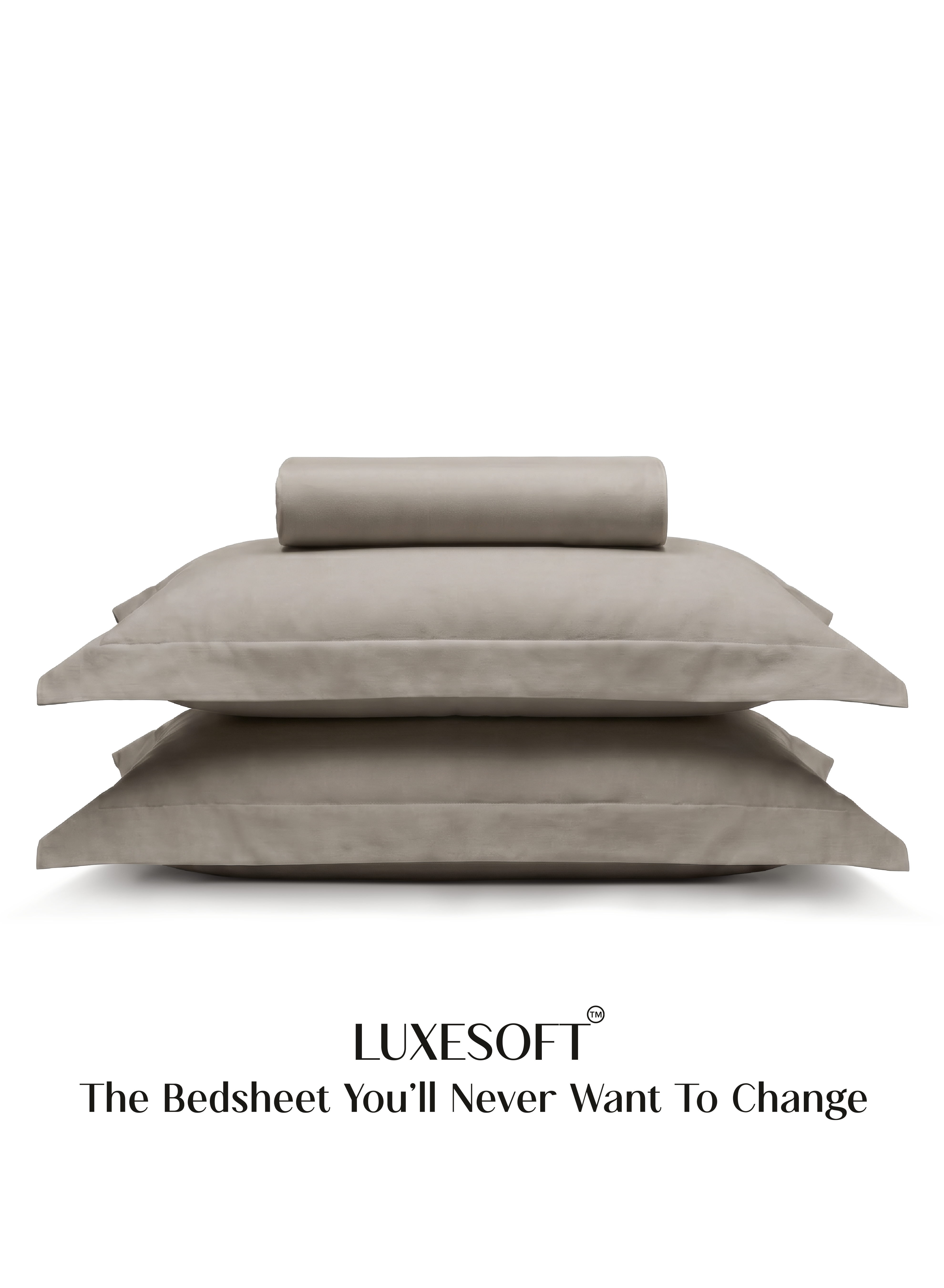 LuxeSoft™ Double Bedsheet Set | Latte Crème