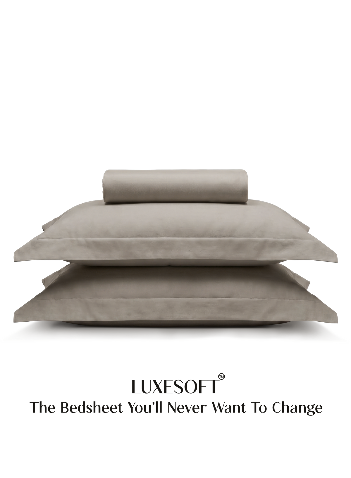 LuxeSoft™ Double Bedsheet Set | Latte Crème