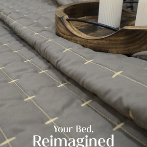 Home Crayons CloudTouch™ Comforter Set | All-Season | 33% Oversized | Includes 2 Pillow Covers & 2 Cushion Covers | Smoked Coffee