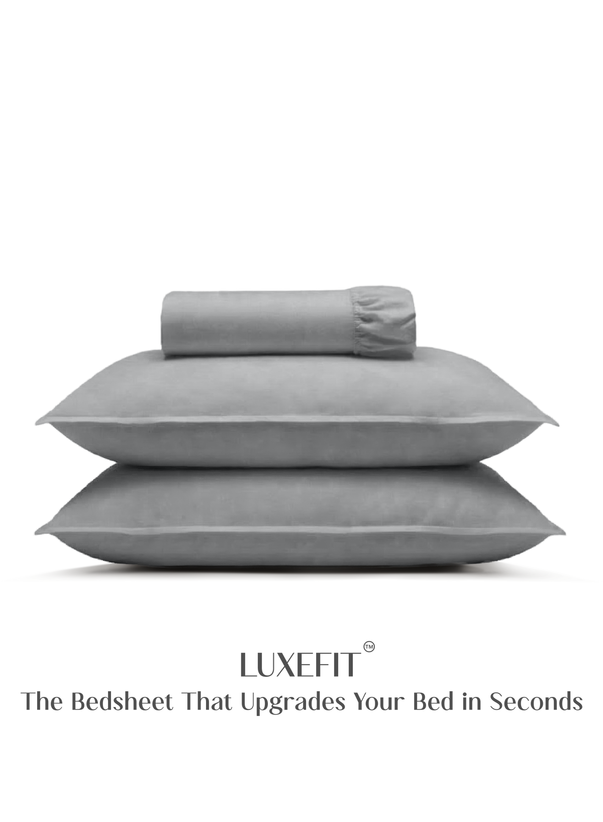 LuxeFit™ Fitted Bedsheet Set | Quill Gray