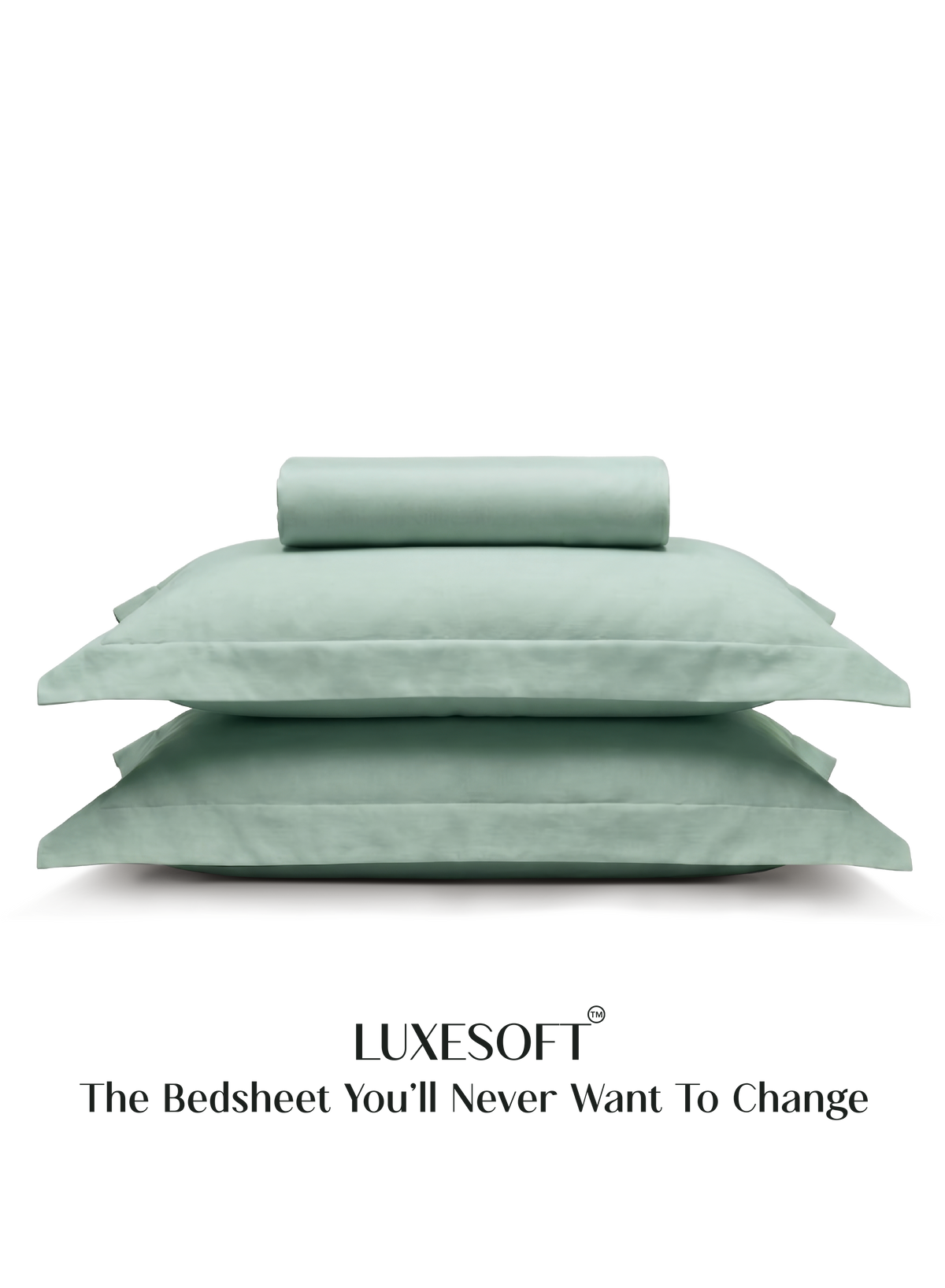 LuxeSoft™ Double Bedsheet Set | Matcha Milk