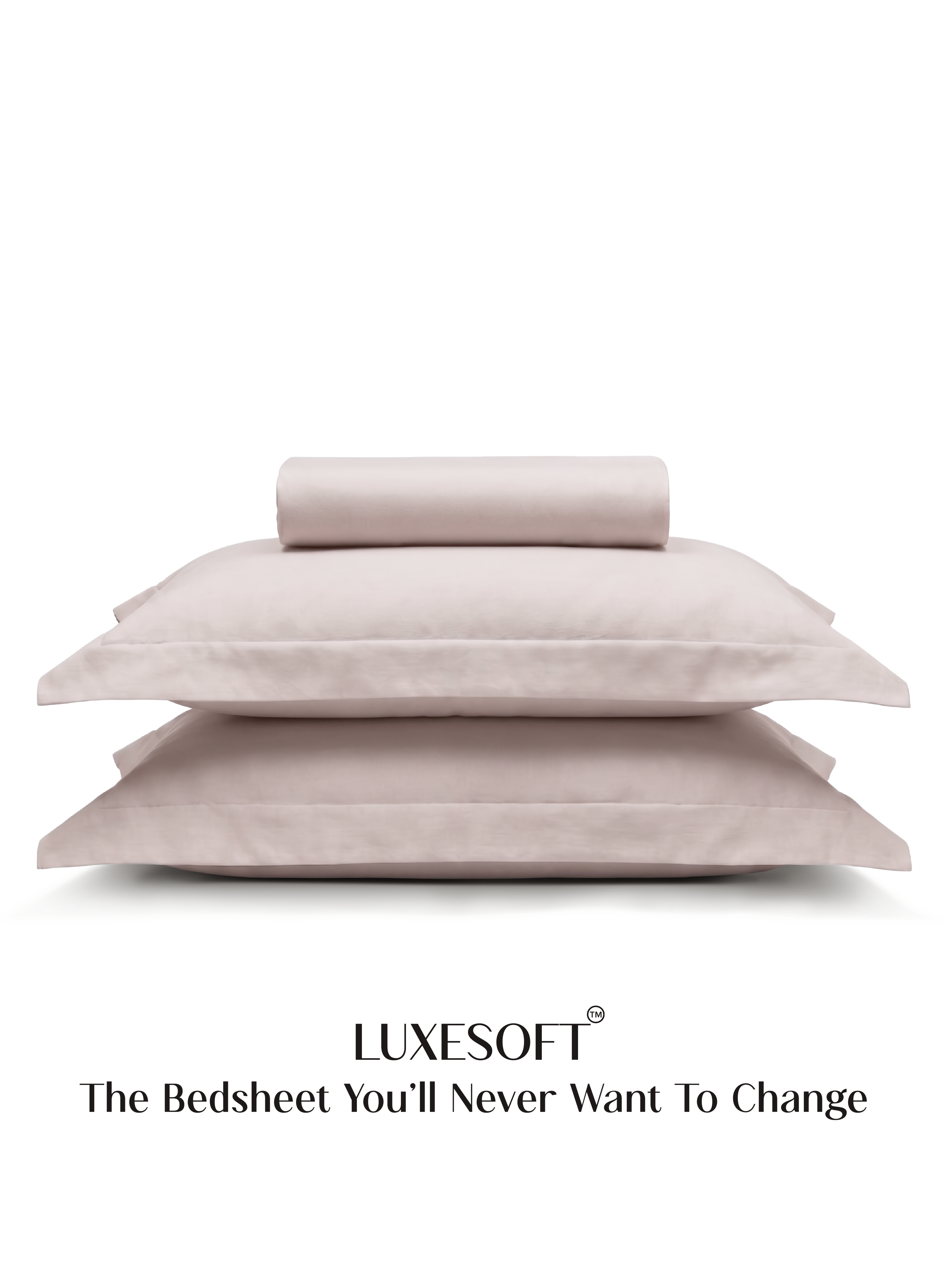 LuxeSoft™ Double Bedsheet Set | Sakura Blush