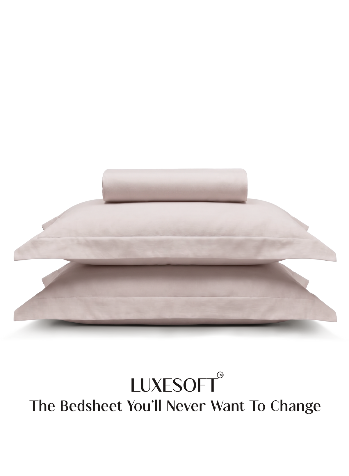 LuxeSoft™ Double Bedsheet Set | Sakura Blush