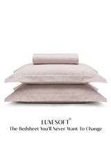 LuxeSoft™ Double Bedsheet Set | Sakura Blush