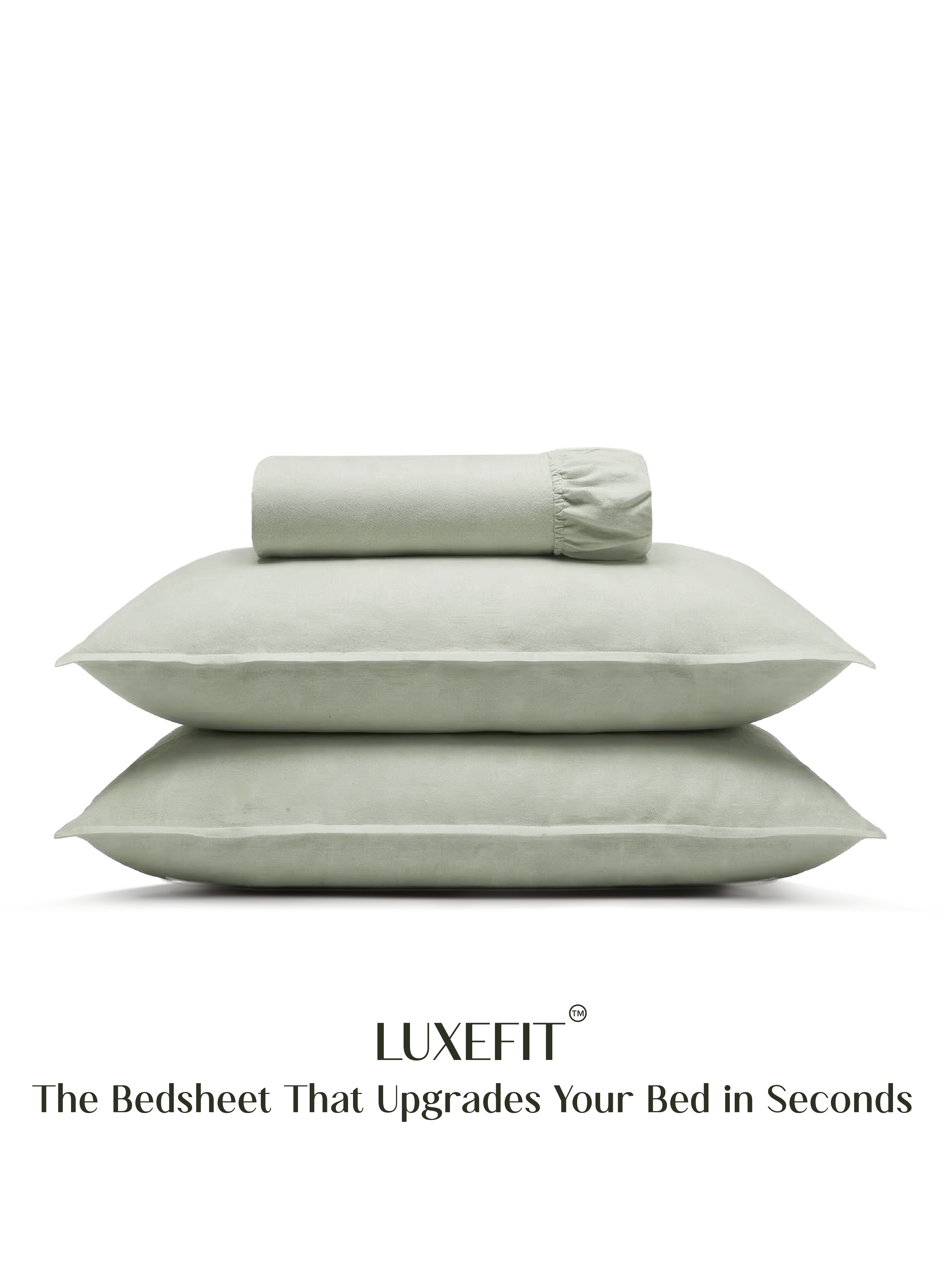 LuxeFit™ Fitted Bedsheet Set | Pastel Pistachio