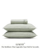 LuxeFit™ Fitted Bedsheet Set | Pastel Pistachio