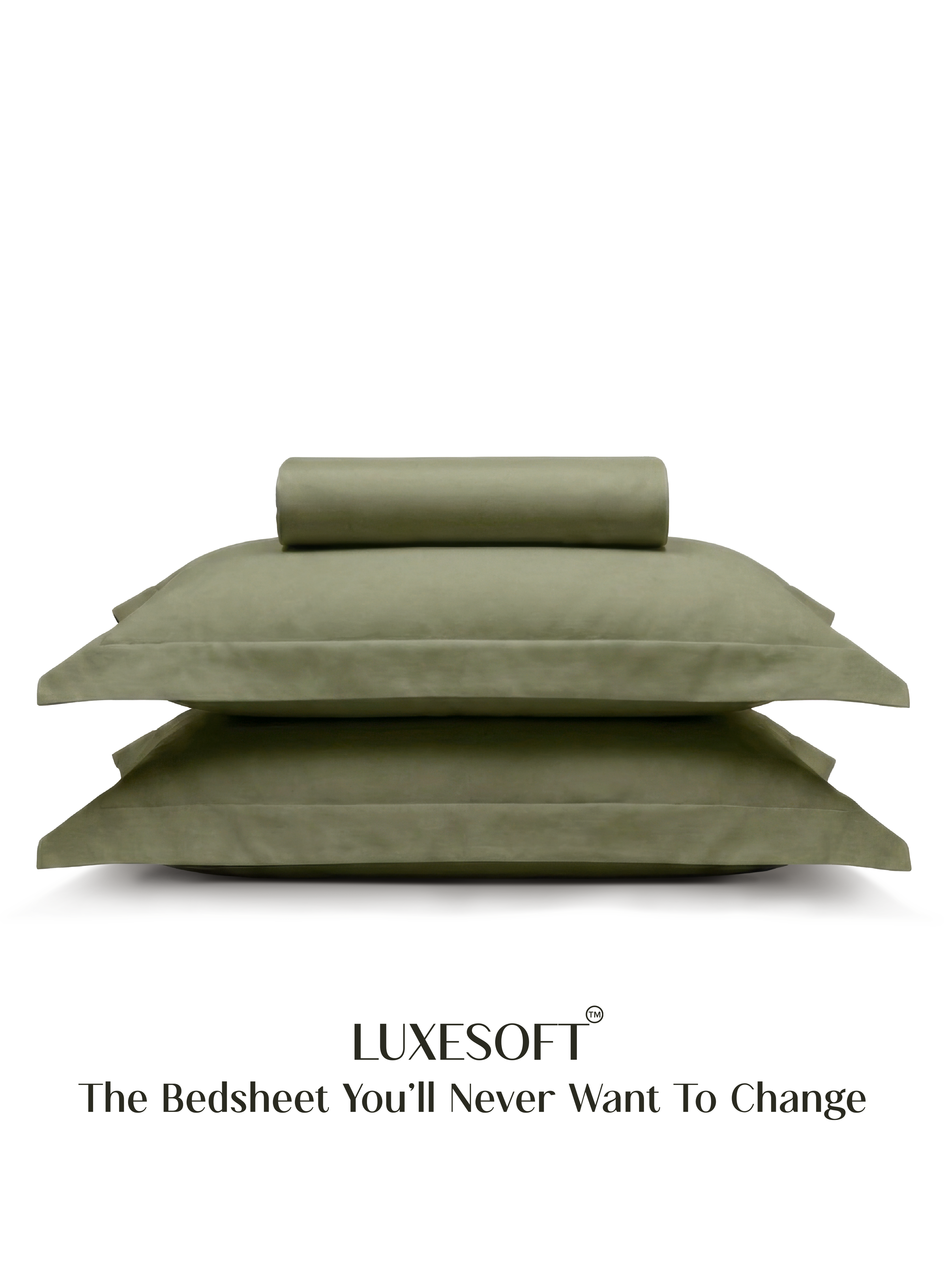 LuxeSoft™ Double Bedsheet Set | Olive Grove