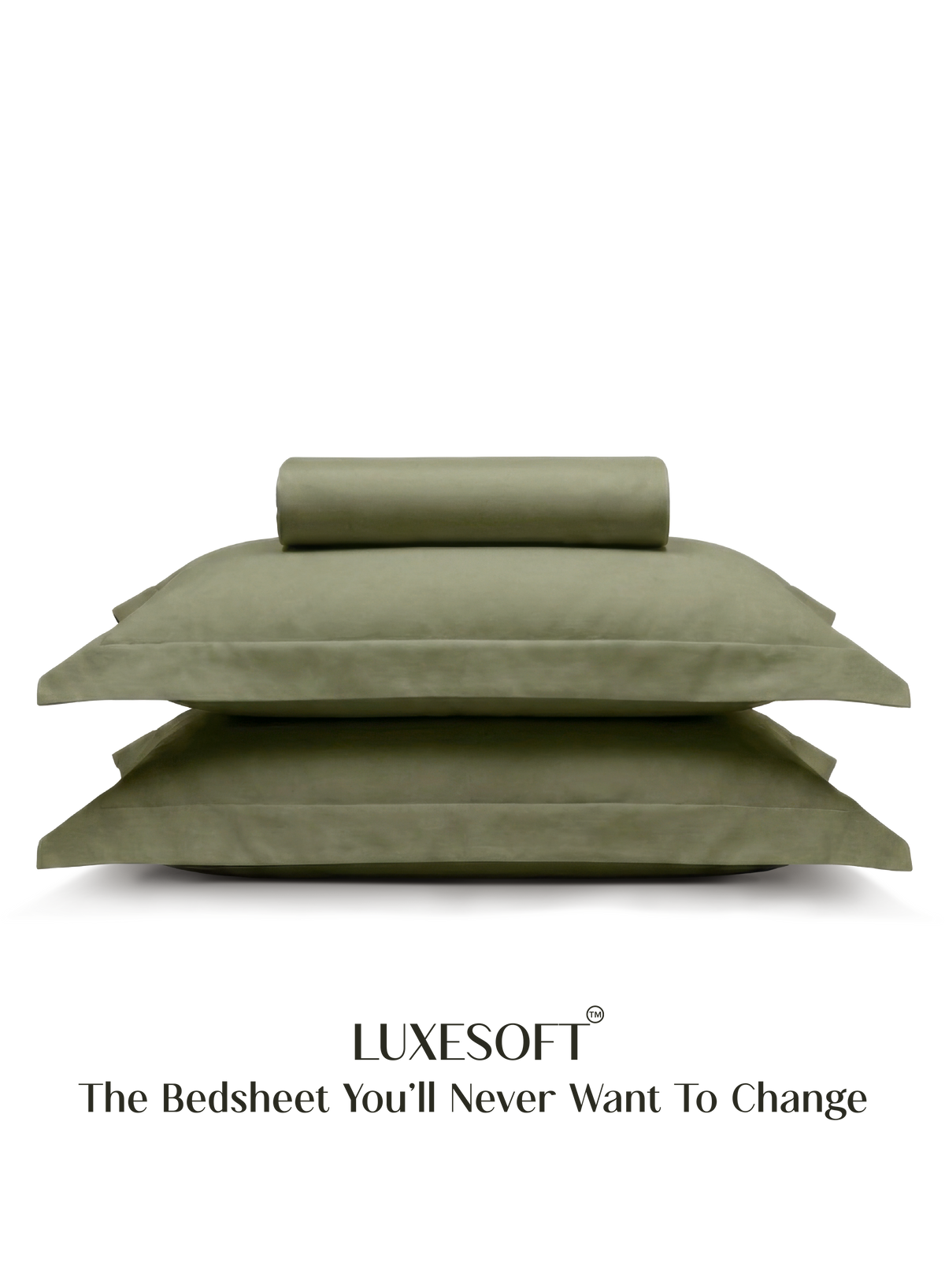 LuxeSoft™ Double Bedsheet Set | Olive Grove