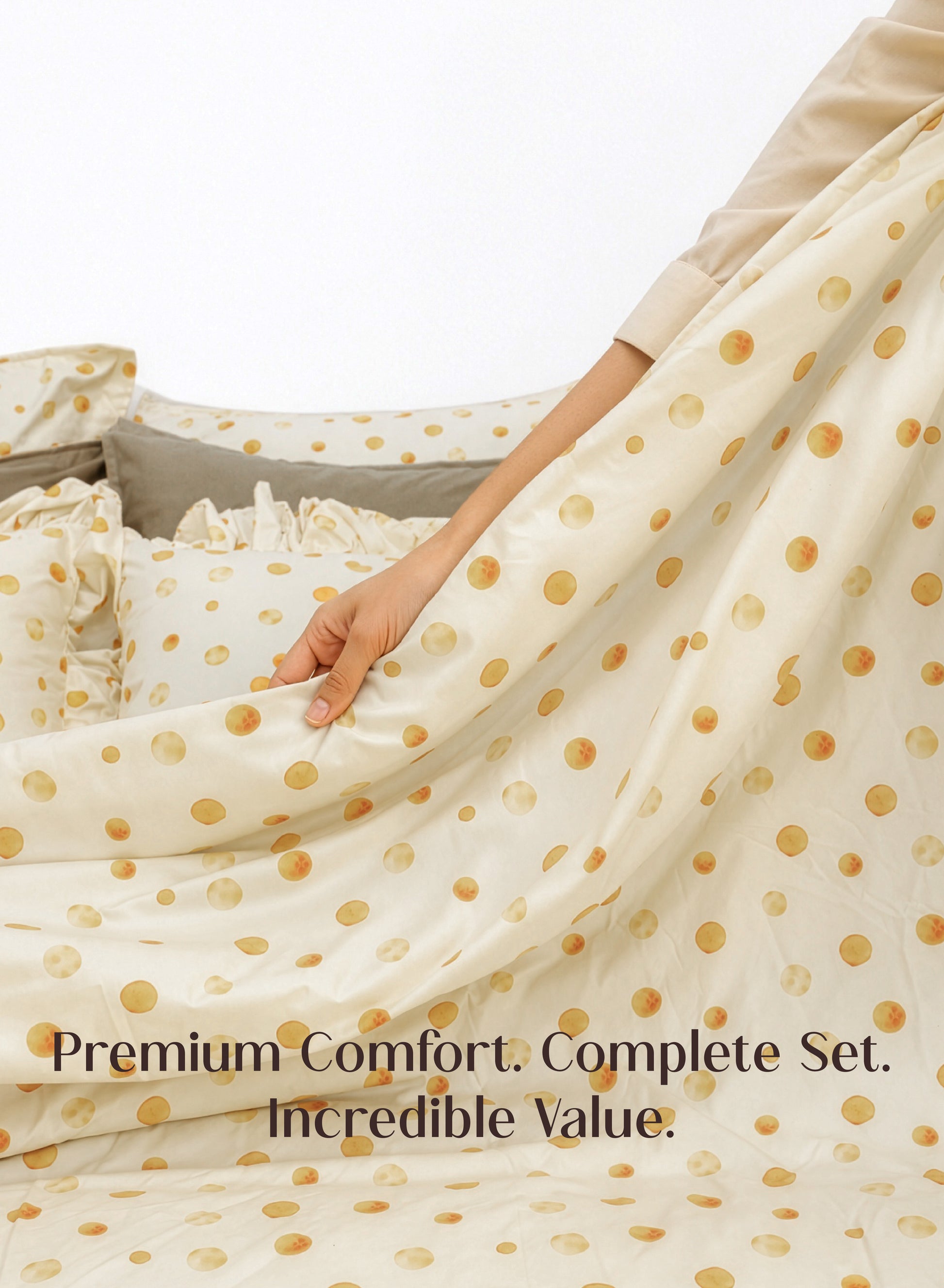 Crayonic™ 8-Piece AC Bedding Set | Signature Designer Bedding for AC Rooms | Butter Pop