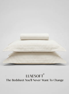 Home Crayons LuxeSoft™ Double Bedsheet Set | Oversized King | Includes 2 Pillow Covers & 2 Cushion Covers | Morning Glory