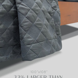 Home Crayons CloudTouch™ Comforter Set | All-Season | 33% Oversized | Includes 2 Pillow Covers & 2 Cushion Covers | Alpine Gray