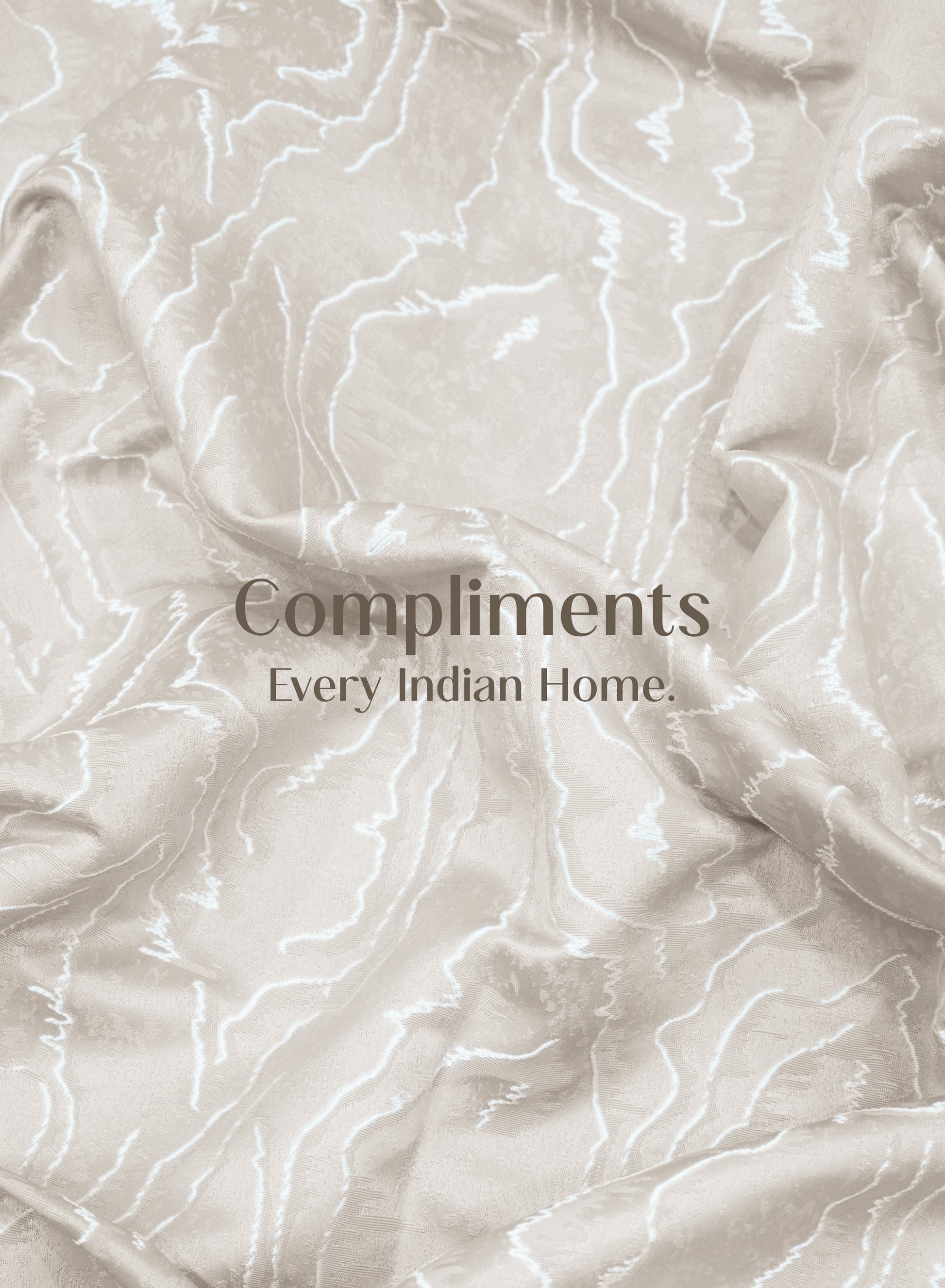 Teramo Jacquard Room Darkening Curtains | Drift Jacquard Weave | Sahara Beige | Set of 2 | Fully Customizable