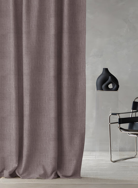 Elora Textured Blackout Curtains | Taupe Brown | Set of 2