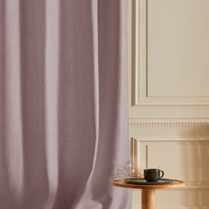 Cocoon Minimal Texture Blackout Curtains | Modern Aesthetic & Total Light Block | Ash Brown | Set of 2 | Fully Customizable
