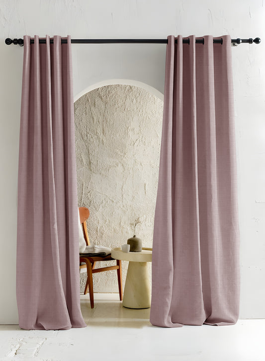 Cocoon Room Darkening Curtains | Ash Brown | Set of 2