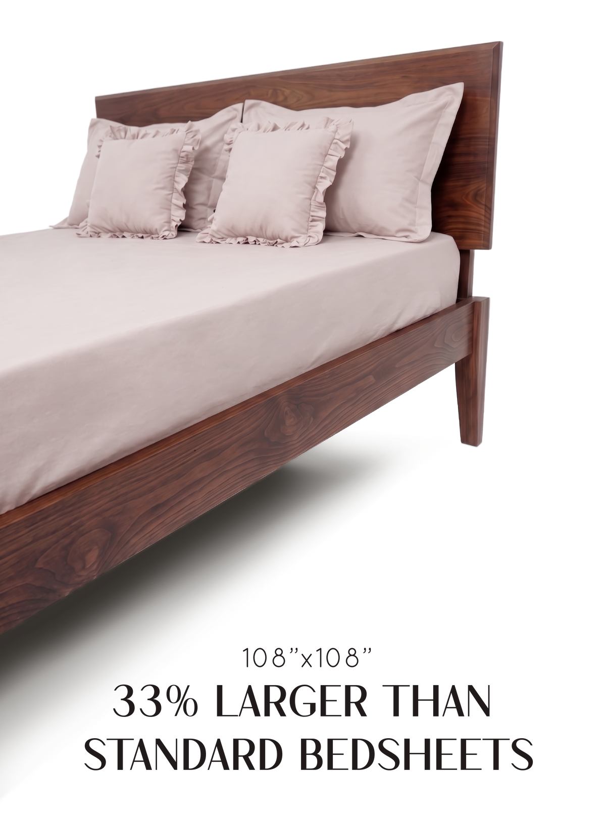 LuxeSoft™ Double Bedsheet Set | Sakura Blush