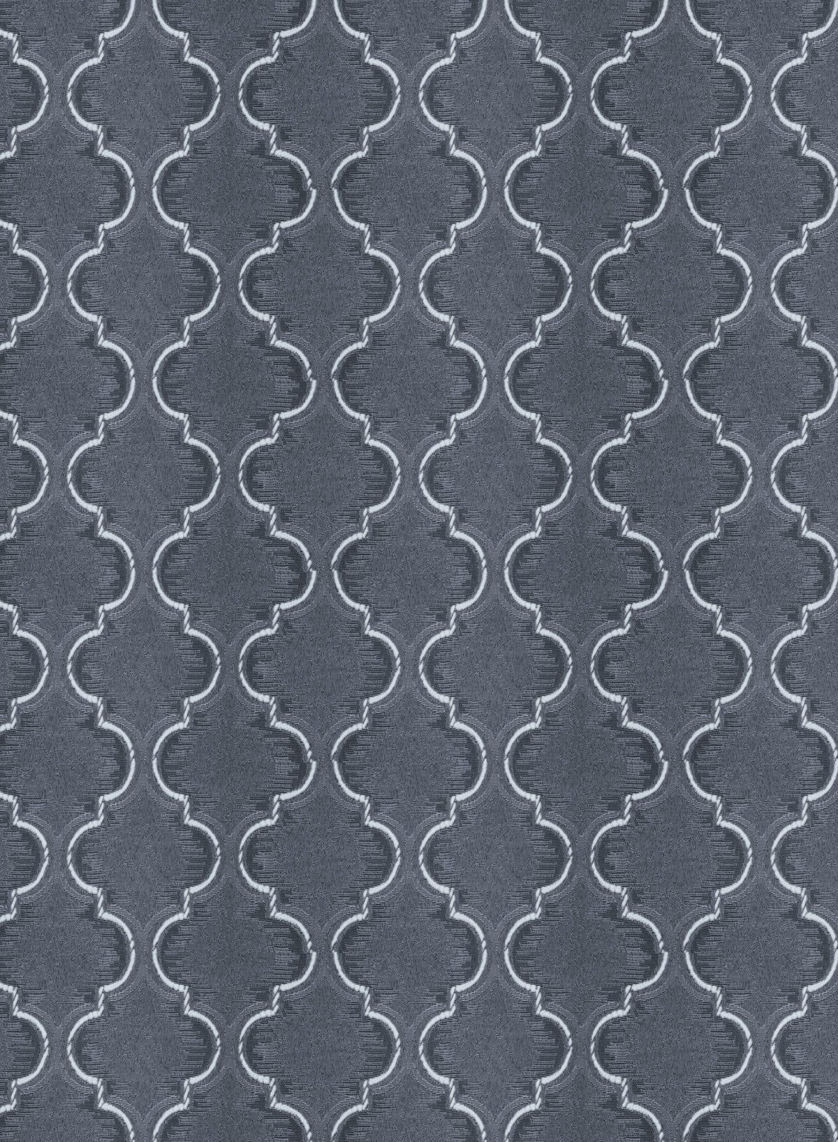 Teramo Jacquard Blackout Curtains | Crest Jacquard Weave & Total Light Block | Abstract Gray | Set of 2 | Fully Customizable