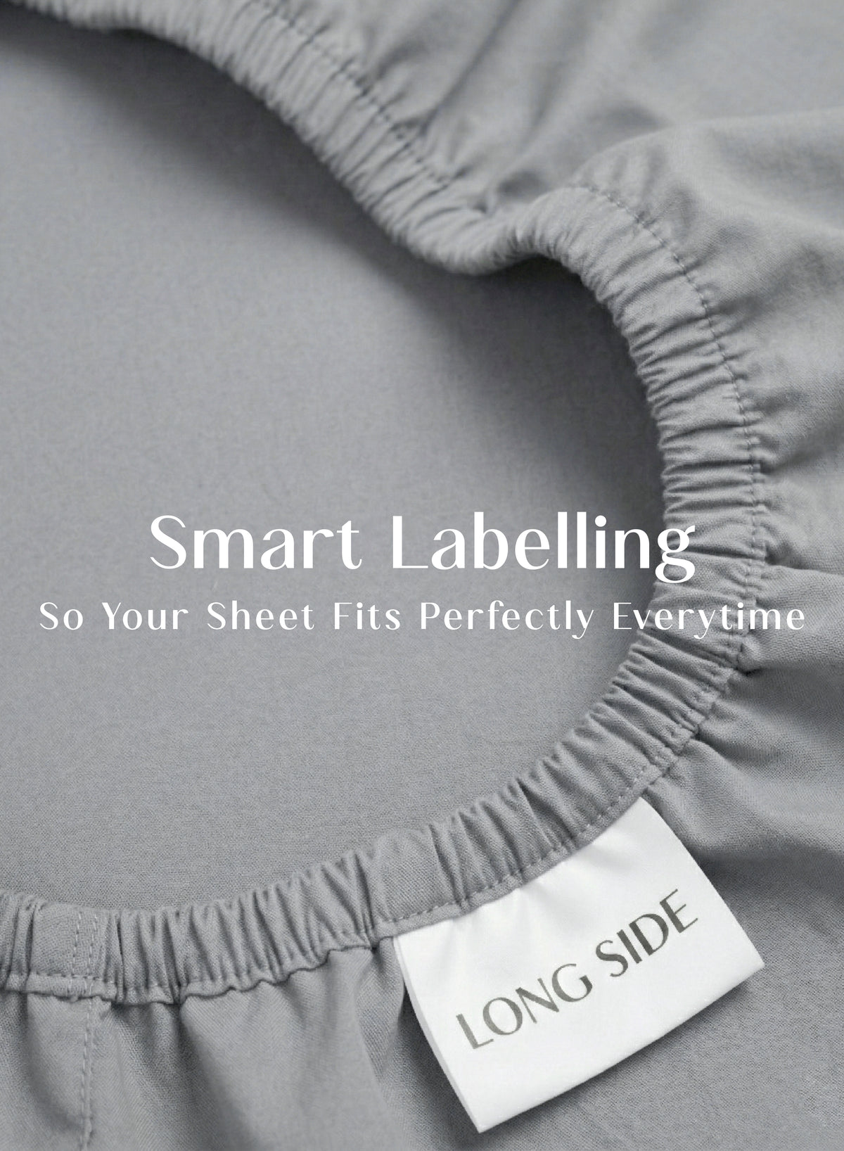 LuxeFit™ Fitted Bedsheet Set | Quill Gray