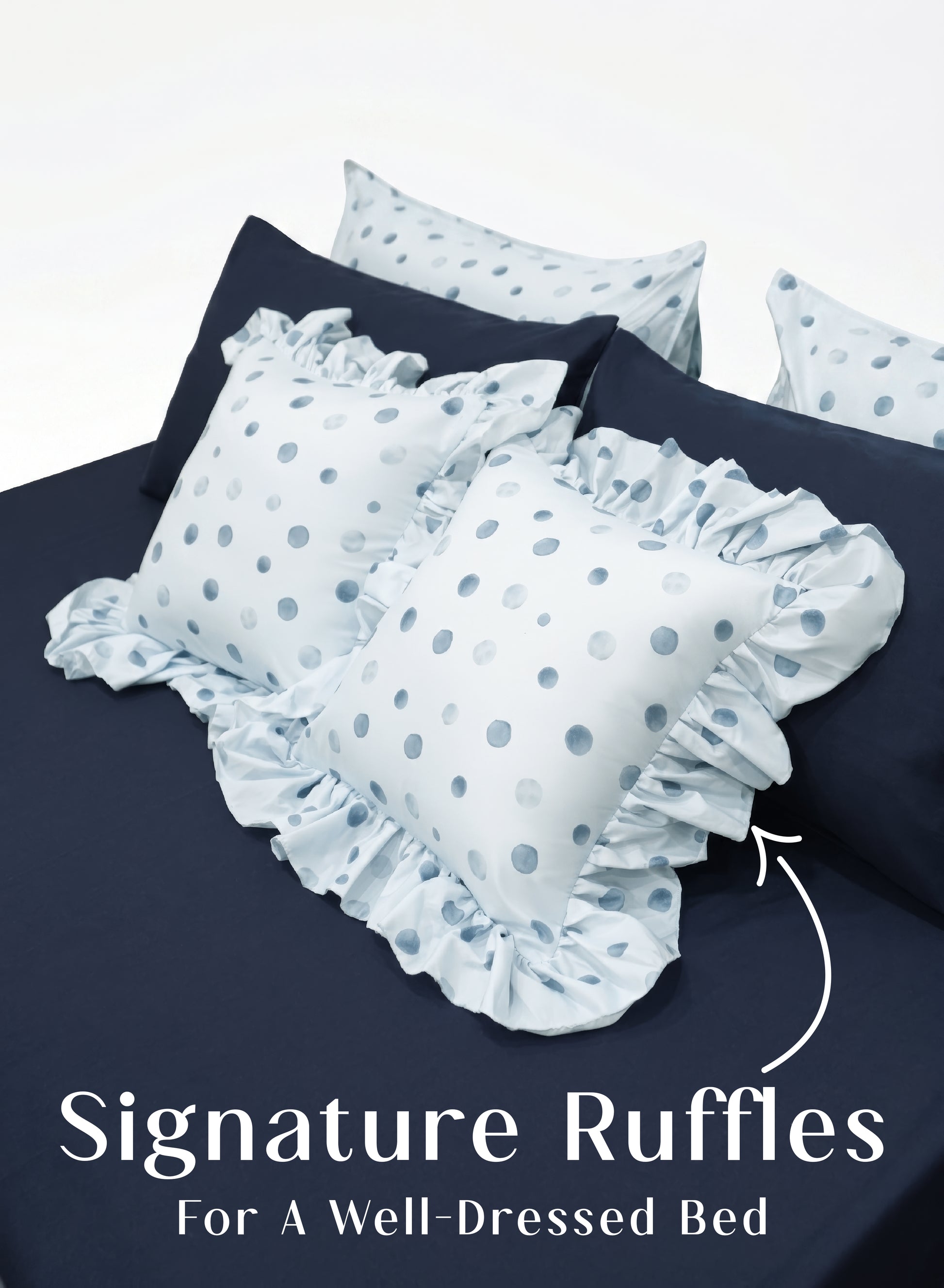 Crayonic™ 8-Piece AC Bedding Set | Signature Designer Bedding for AC Rooms | Bluebell