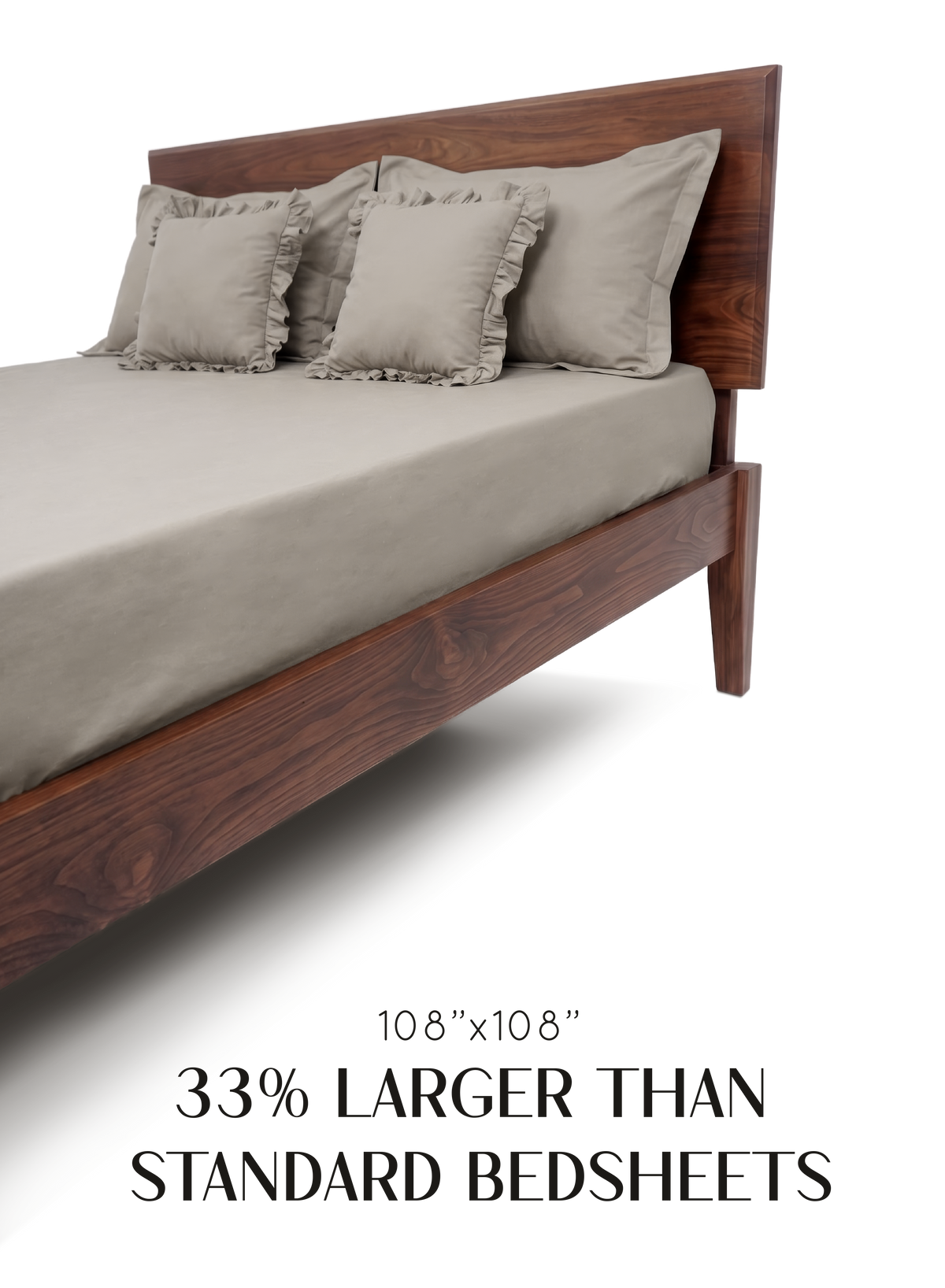LuxeSoft™ Double Bedsheet Set | Latte Crème