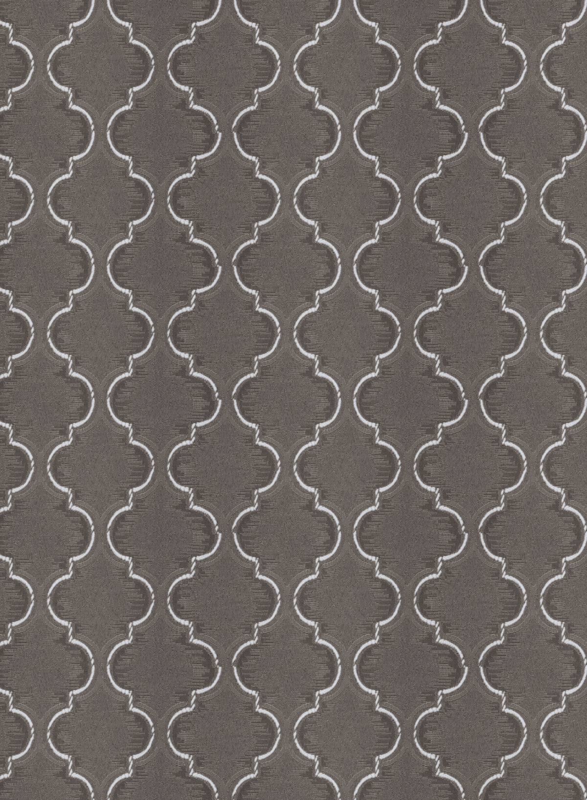 Teramo Jacquard Room Darkening Curtains | Crest Jacquard Weave | Peat Brown | Set of 2 | Fully Customizable