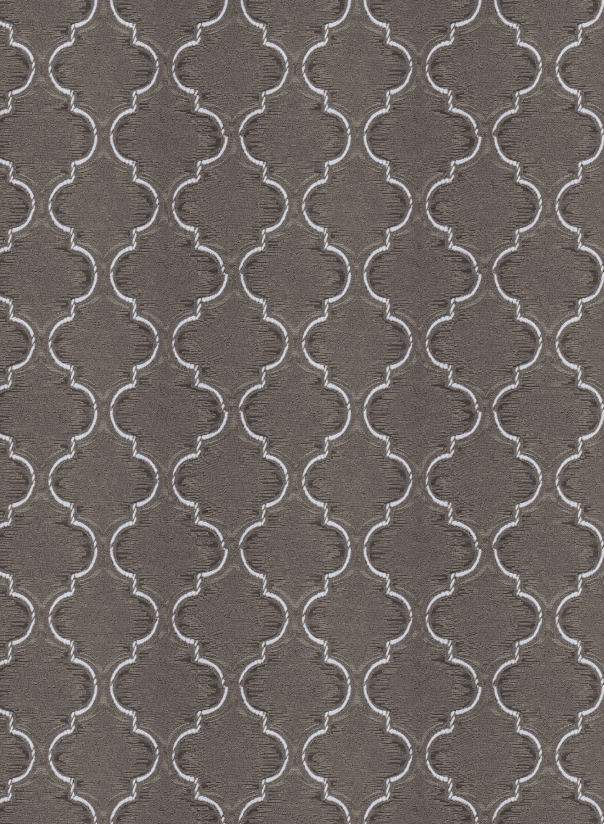 Teramo Jacquard Room Darkening Curtains | Crest Jacquard Weave | Peat Brown | Set of 2 | Fully Customizable