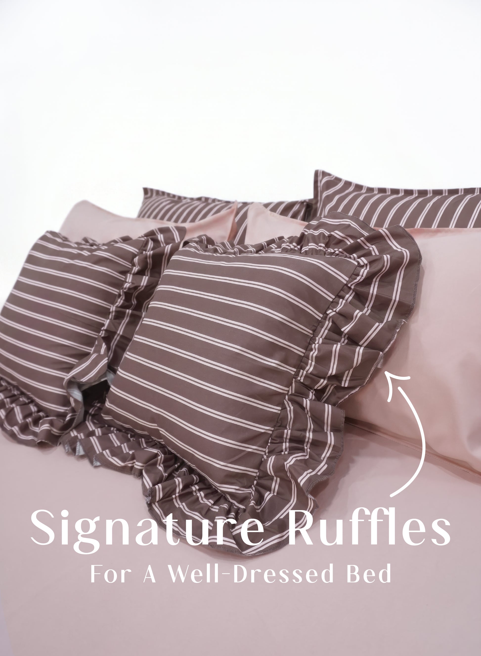Crayonic™ 8-Piece AC Bedding Set | Signature Designer Bedding for AC Rooms | Merlot