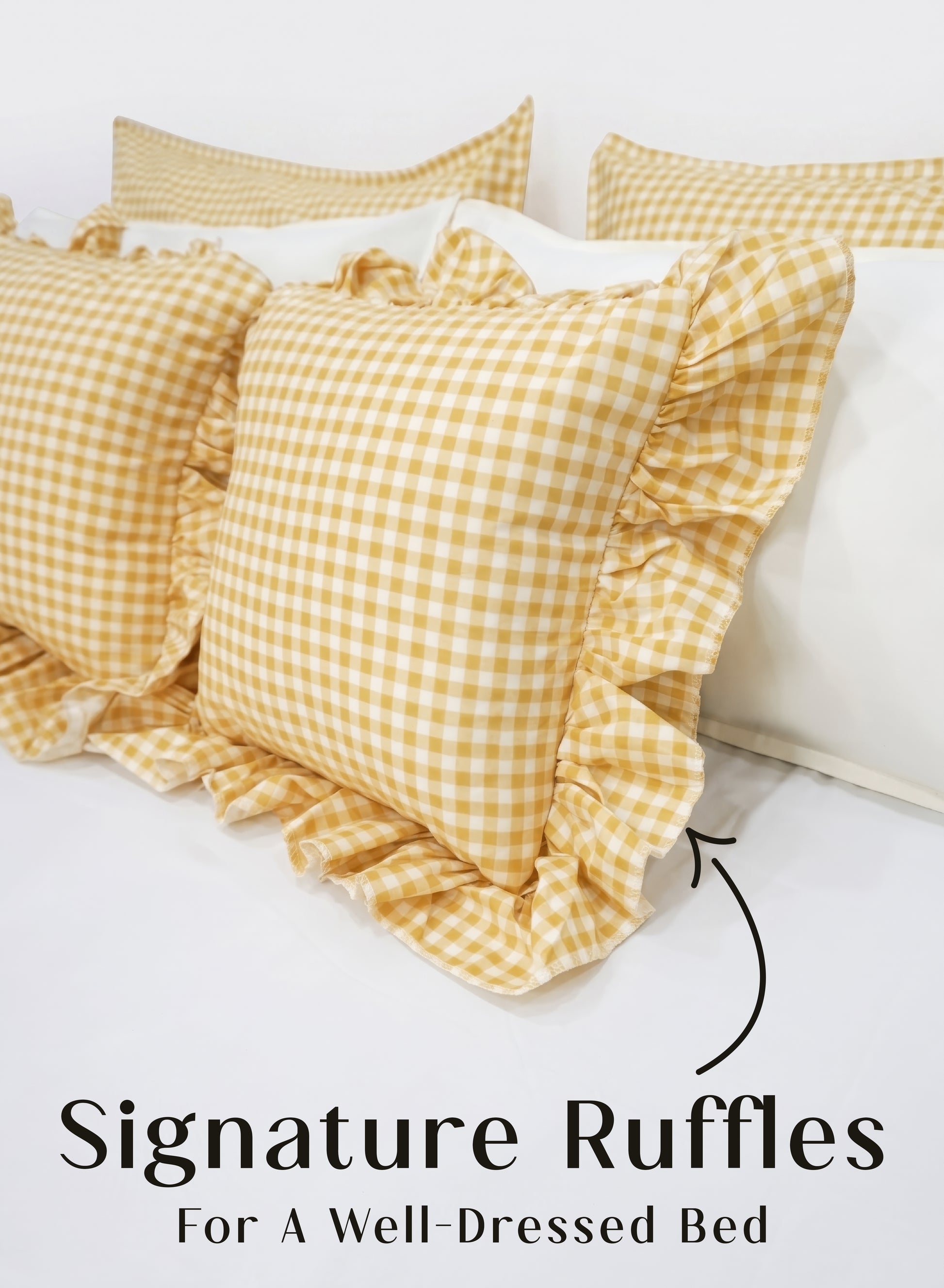 Crayonic™ 5-Piece AC Comforter Set | Signature Designer Comforter Set | Sunlit Gingham