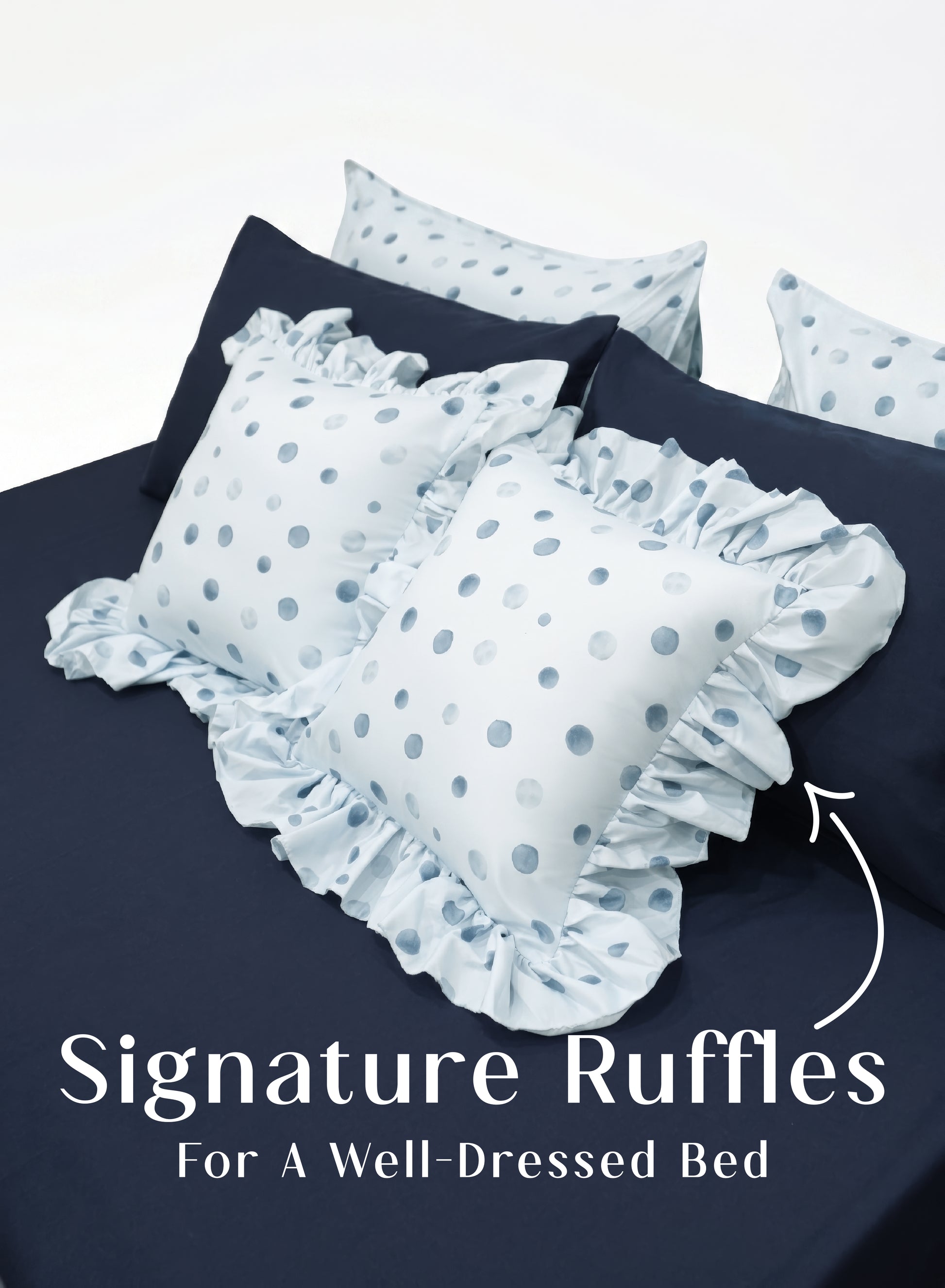Crayonic™ 8-Piece AC Bedding Set | Signature Designer Bedding for AC Rooms | Bluebell