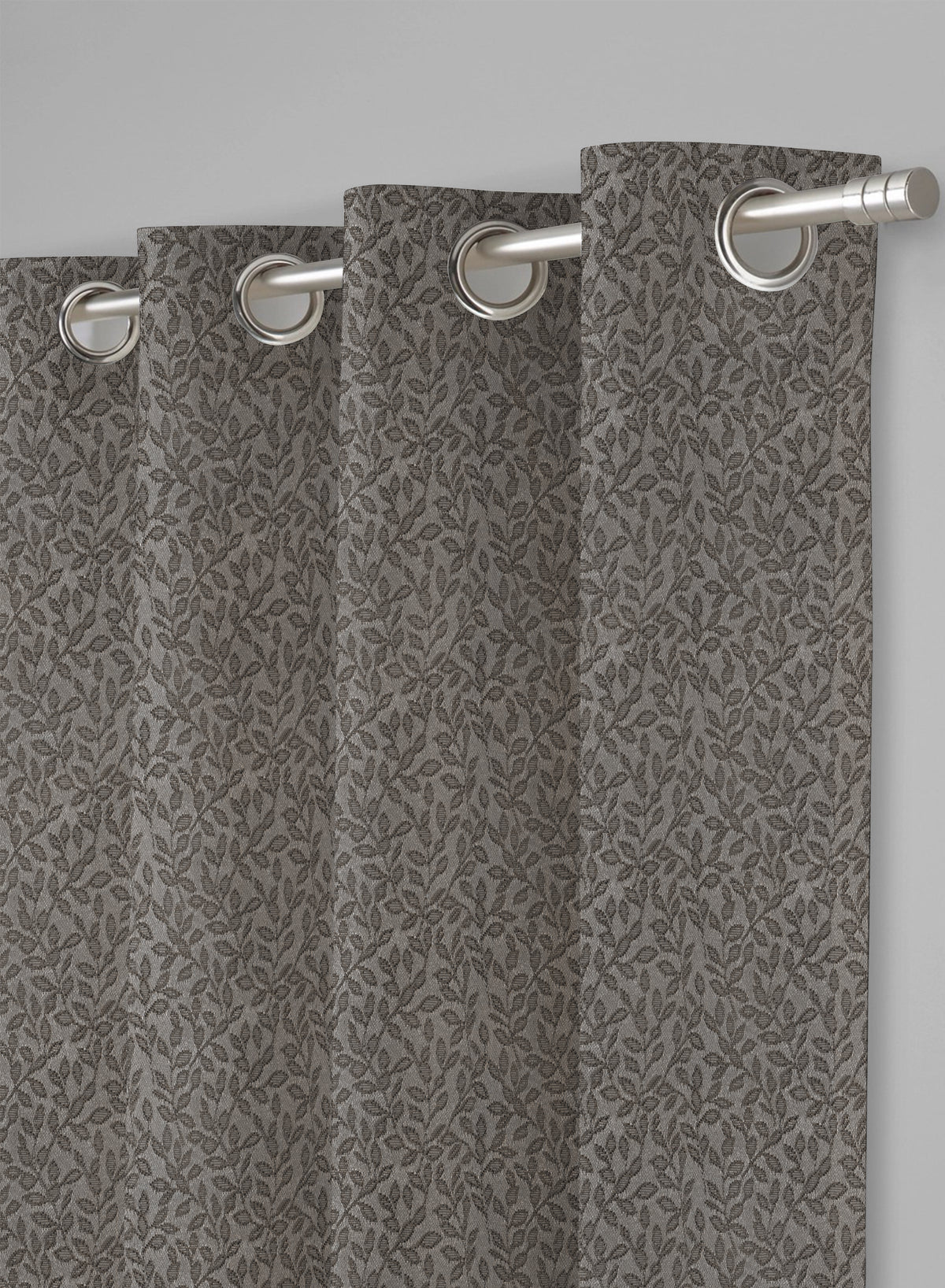 Eudora Jacquard Room Darkening Curtains | European Jacquard Weave | Café Dusk | Set of 2 | Fully Customizable