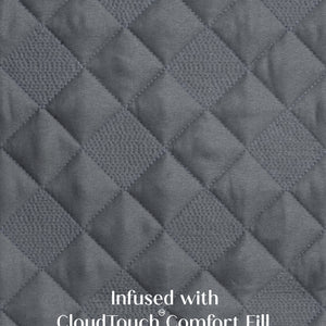 Home Crayons CloudTouch™ Comforter Set | All-Season | 33% Oversized | Includes 2 Pillow Covers & 2 Cushion Covers | Alpine Gray