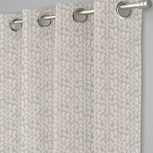 Eudora Jacquard Room Darkening Curtains | Pebble Jacquard Weave | Oatleaf | Set of 2 | Fully Customizable