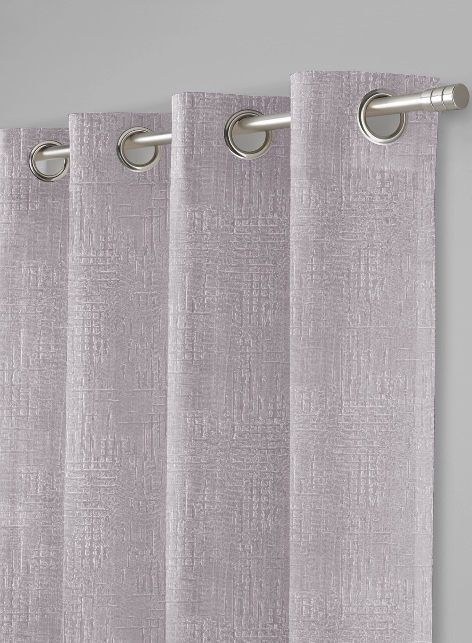 Elsa Textured Room Darkening Curtains | Pearl White | Set of 2