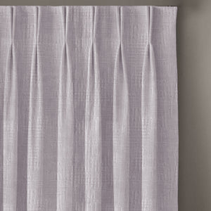 Elsa Textured Room Darkening Curtains | Pearl White | Set of 2