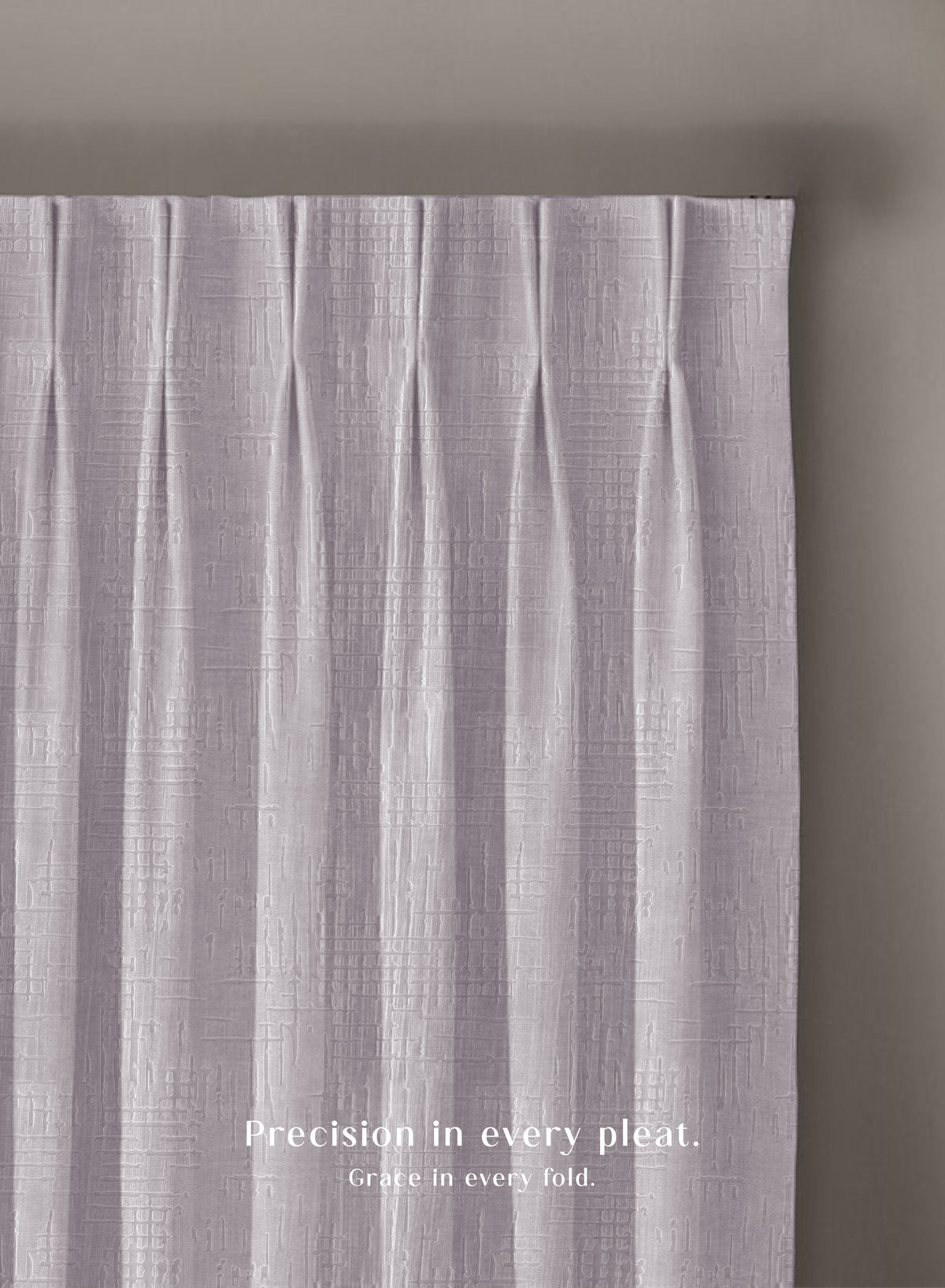 Elsa Textured Room Darkening Curtains | Modern Aesthetic | Pearl White | Set of 2 | Fully Customizable