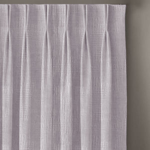 Elsa Textured Blackout Curtains | Modern Aesthetic & Total Light Block | Pearl White | Set of 2 | Fully Customizable