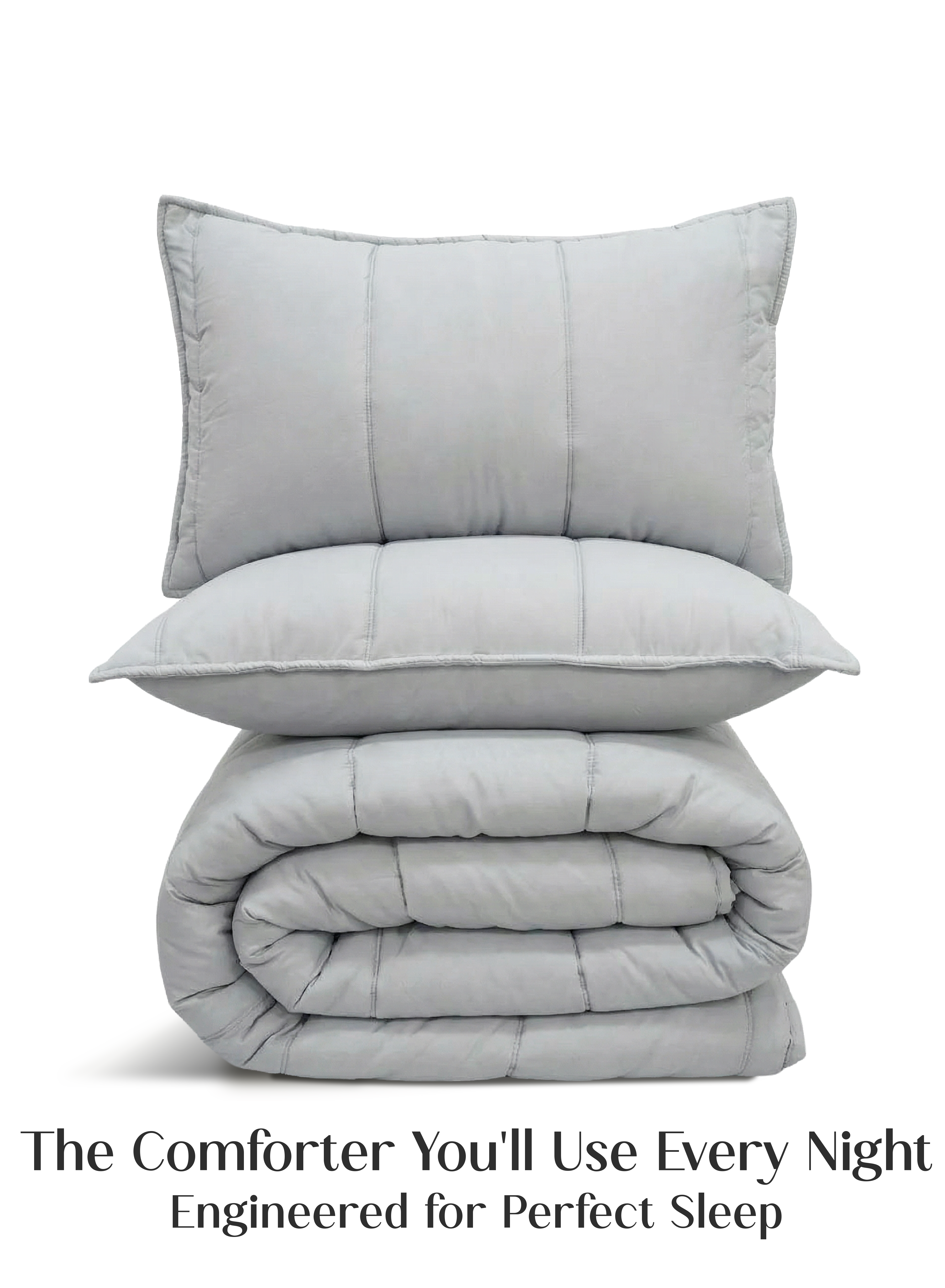 Cocoon 5-Piece Comforter Set | Pearl Gray