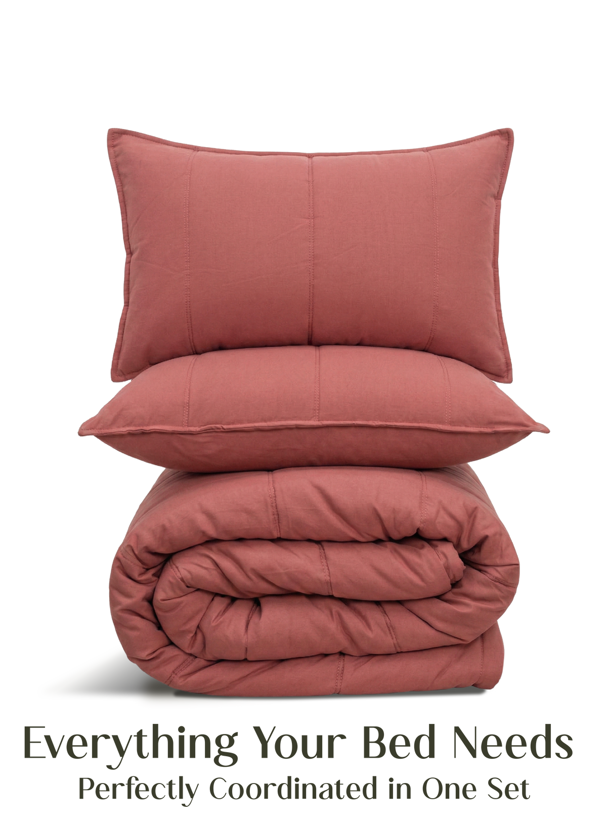 Cocoon 8-Piece Bedding Set | Terracotta
