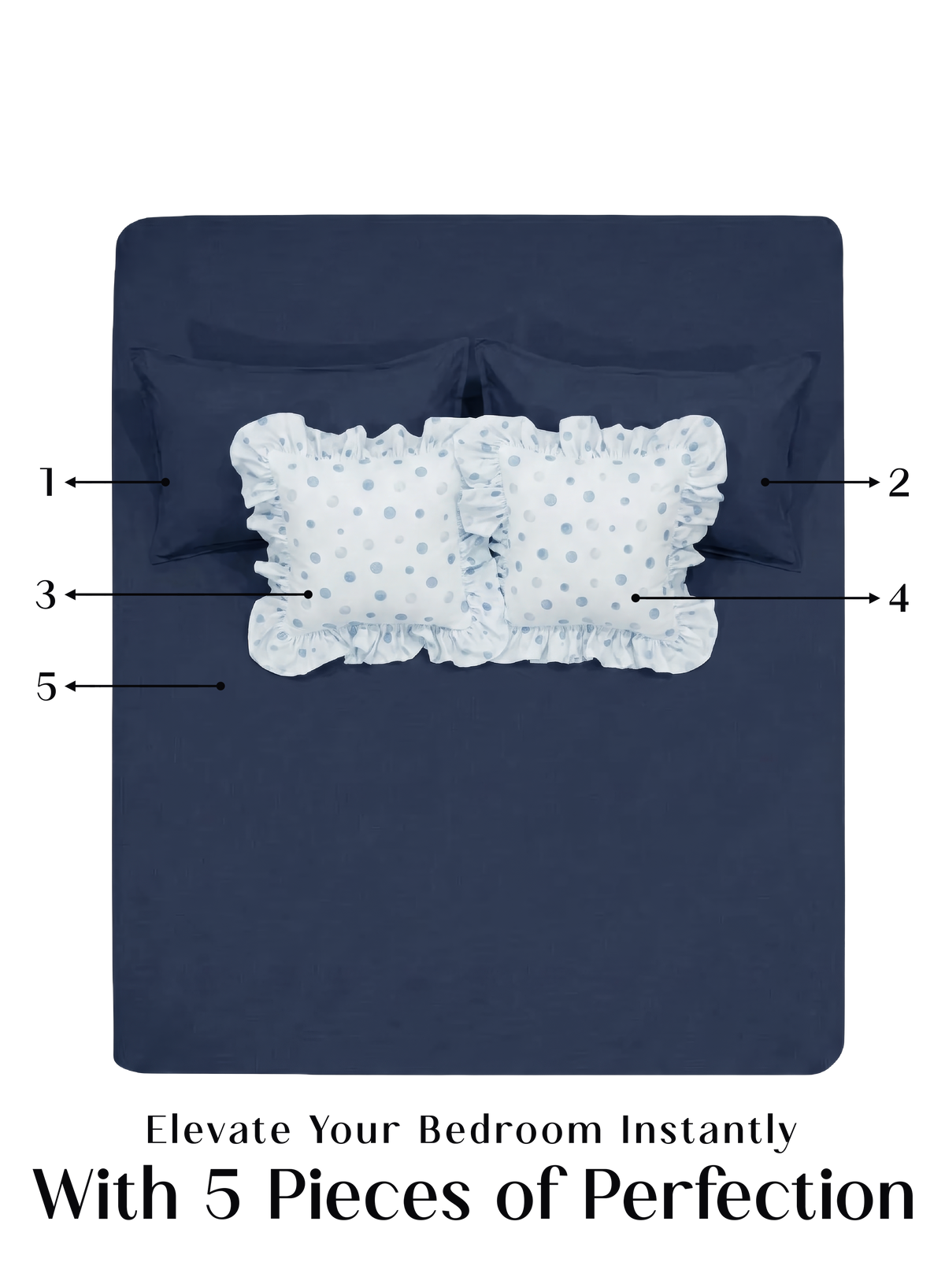 LuxeFit™ Fitted Bedsheet Set | Deepsea