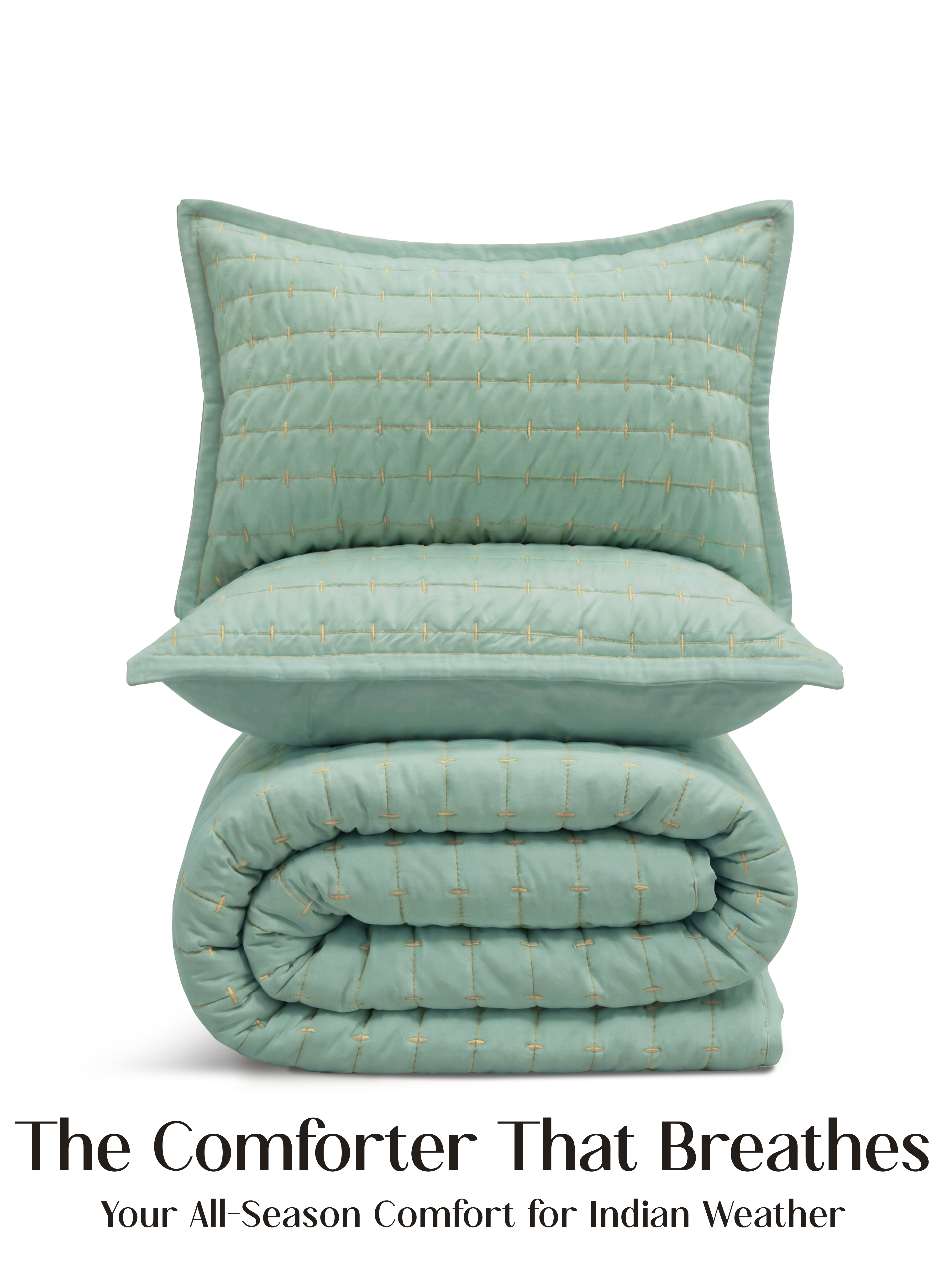 CloudTouch™ 5-Piece Comforter Set | Matcha Milk