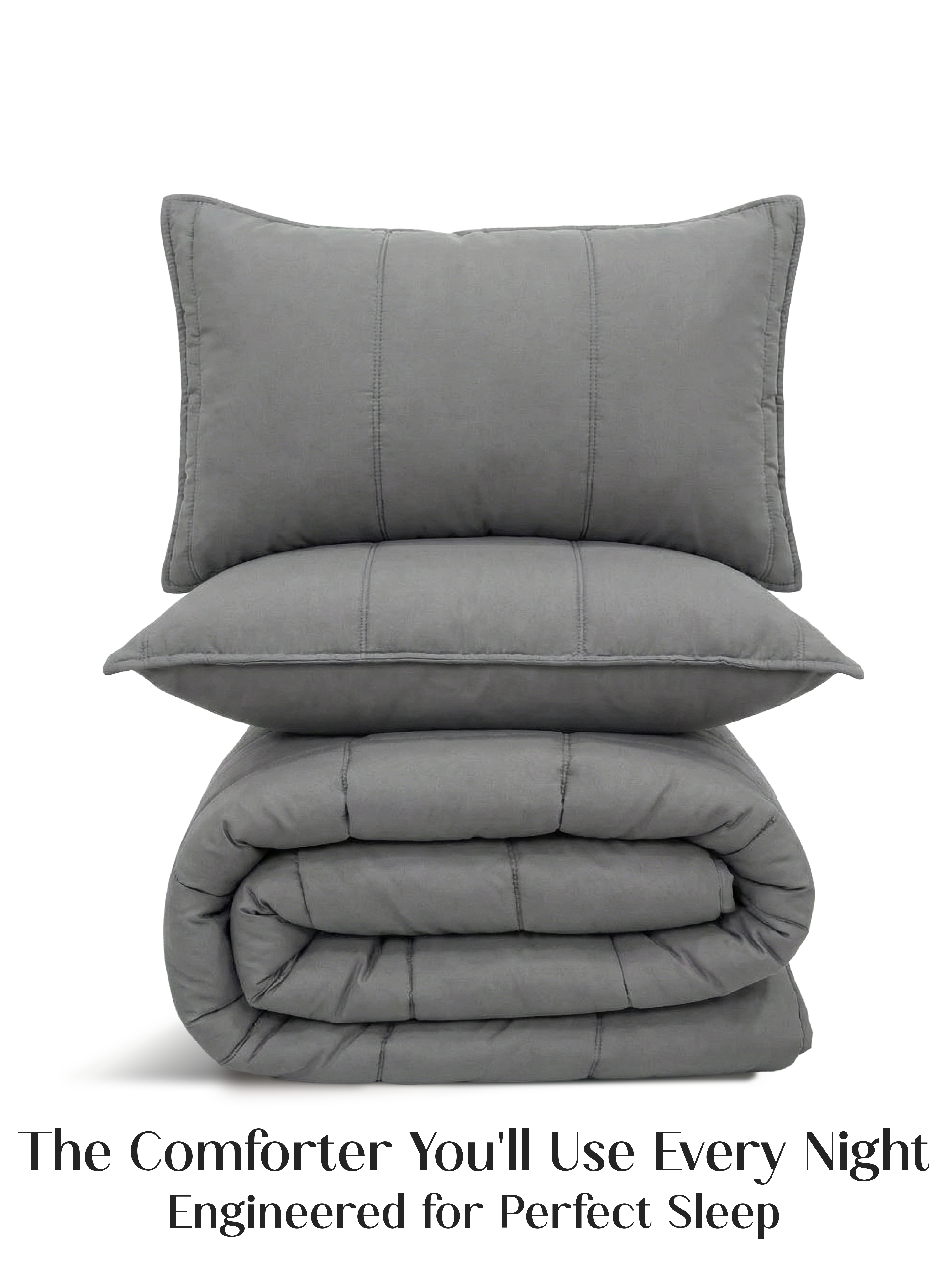 Cocoon 5-Piece Comforter Set | Moonstone Gray