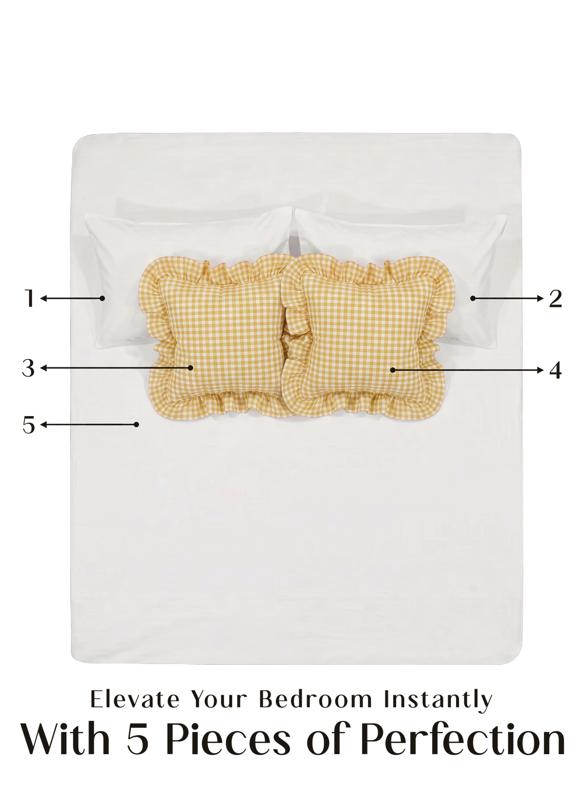 LuxeFit™ Fitted Bedsheet Set | Morning Glory - Sunlit