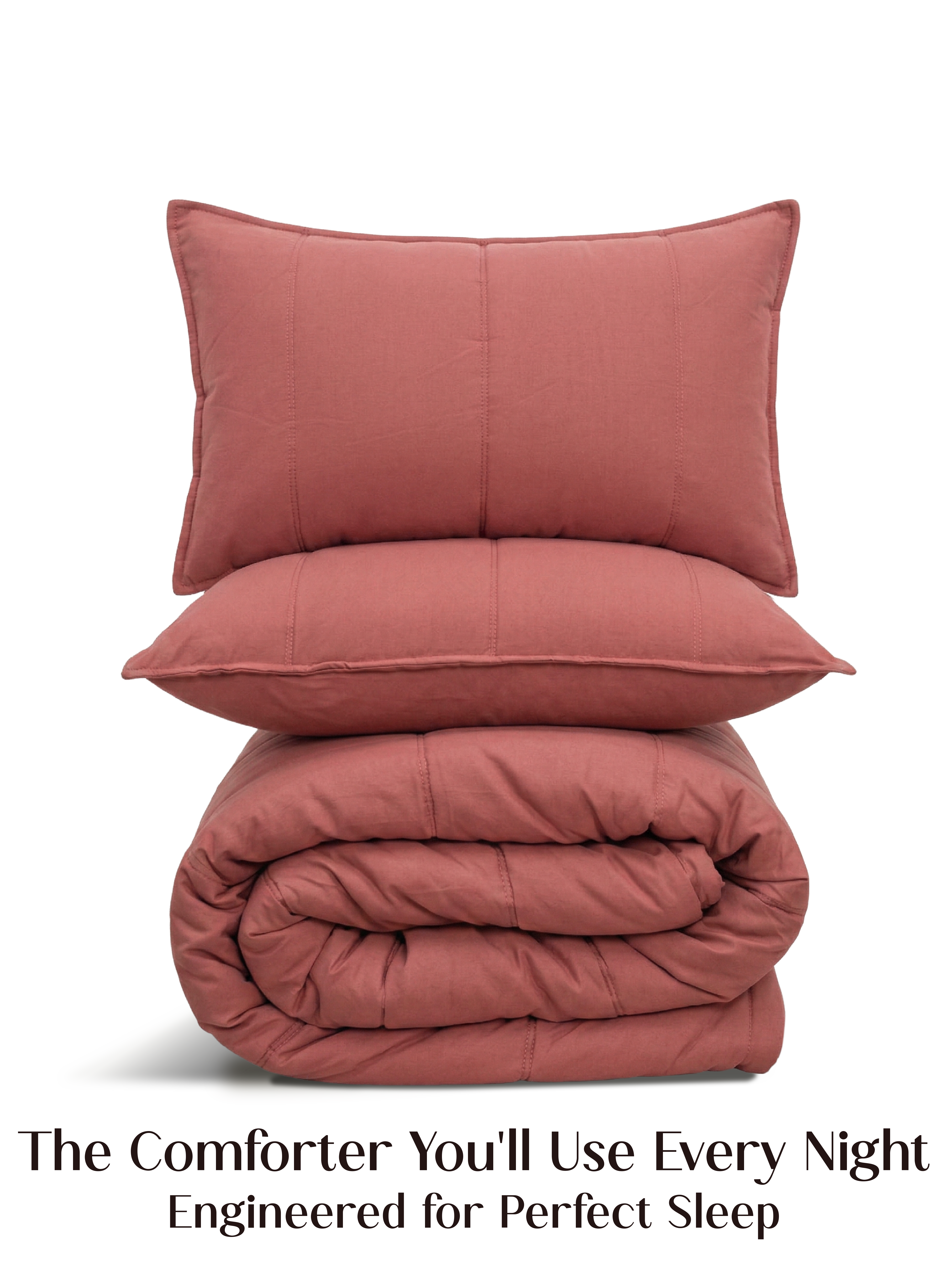 Cocoon 5-Piece Comforter Set | Terracotta