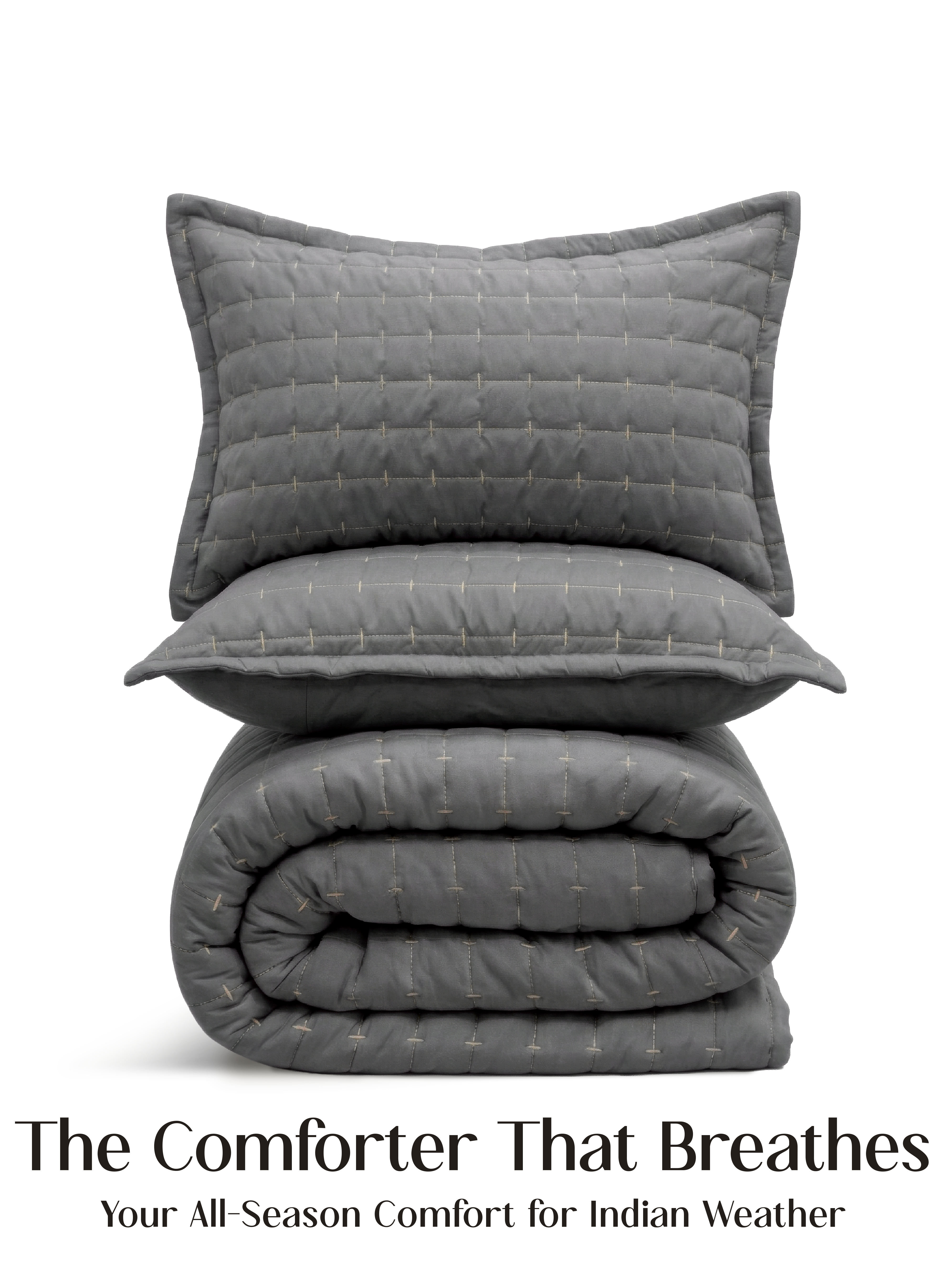 CloudTouch™ 5-Piece Comforter Set | Pebble Gray