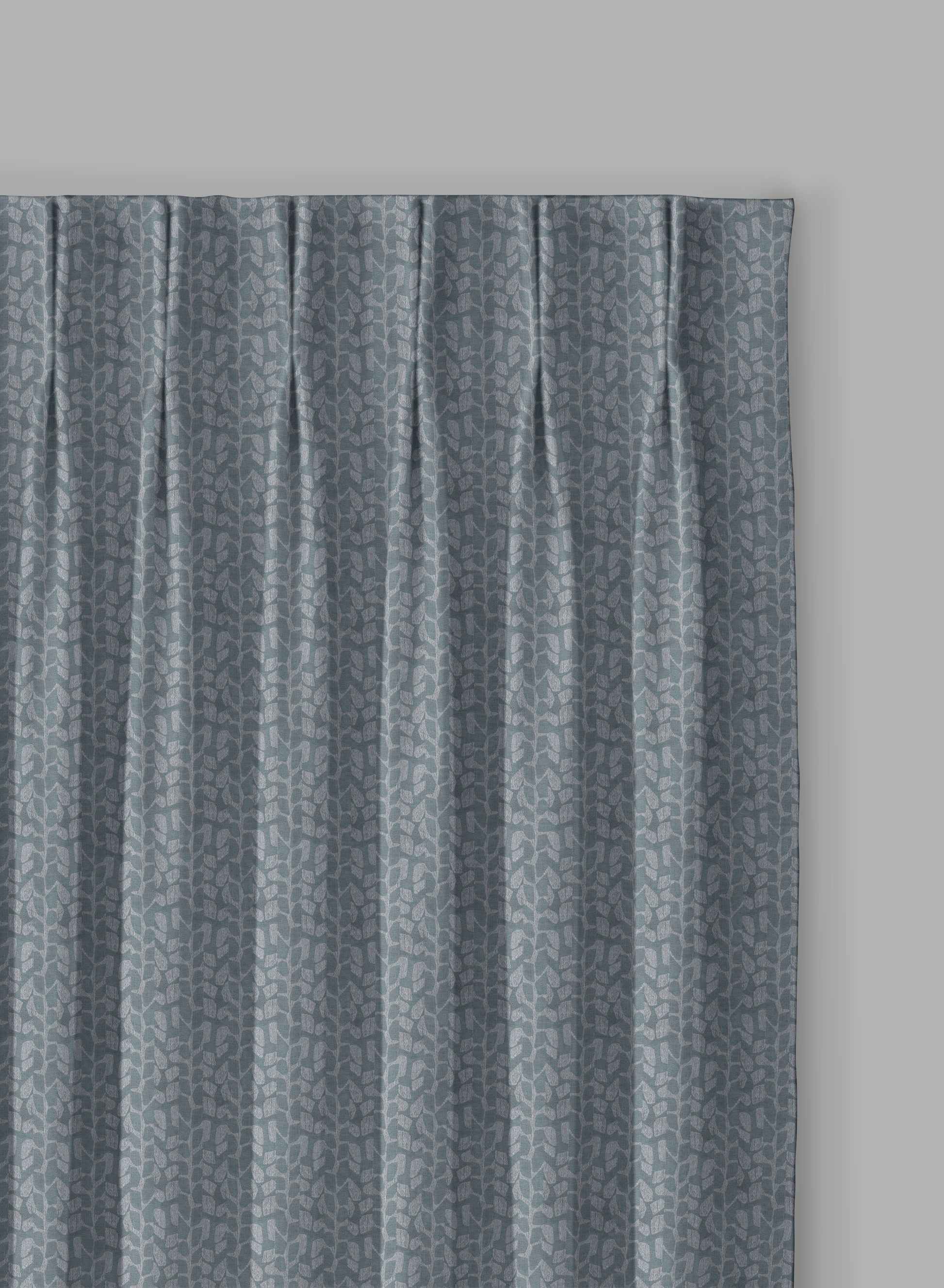 Eudora Jacquard Room Darkening Curtains | Pebble Jacquard Weave | Twilight Aqua | Set of 2 | Fully Customizable
