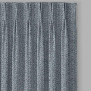 Eudora Jacquard Room Darkening Curtains | Pebble Jacquard Weave | Twilight Aqua | Set of 2 | Fully Customizable